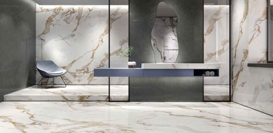 Calacatta-Gold-Sintered-Stone-Slab-Effect-of-Interior-Deisgn