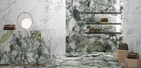 MOREROOM STONE sintered stone slab collection display