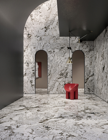 Large-format porcelain slabs design inspiration